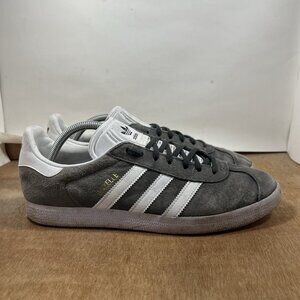 adidas Gazelle Athletic Shoes Gray and White